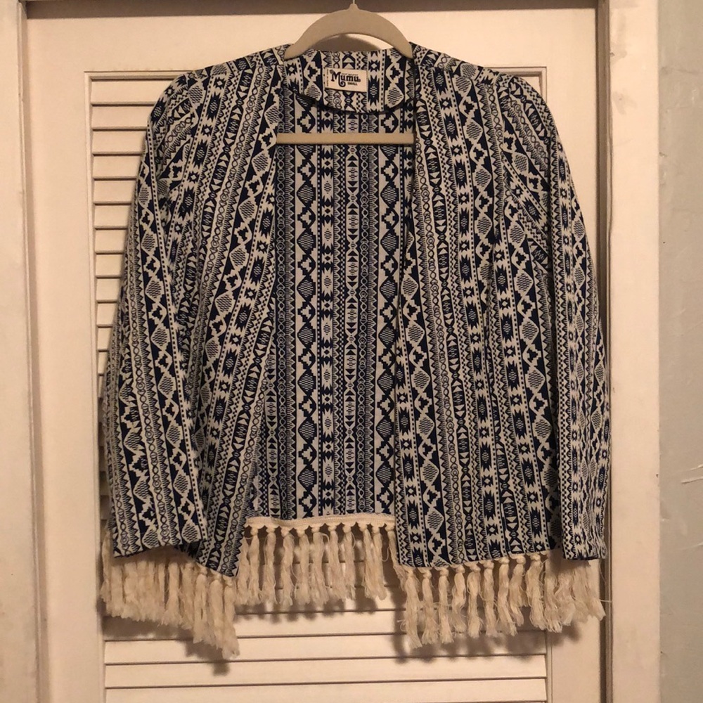 Show me your Mumu fringe print jacket